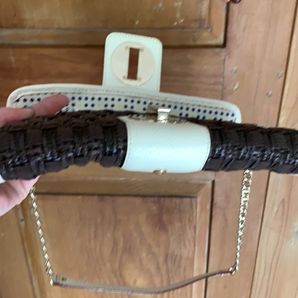 Kate Spade rattan leather clutch shoulder bag - Picture 11 of 11